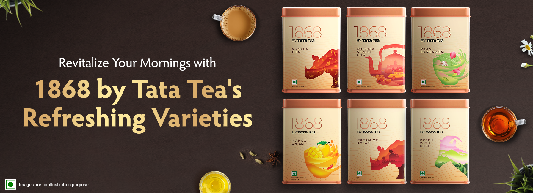 Revitalize Your Mornings with 1868 by Tata Tea's Refreshing Varieties