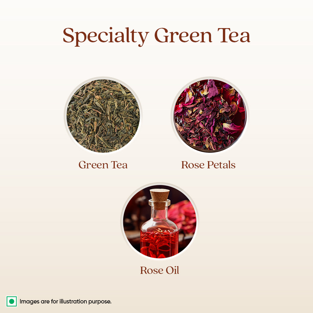 Green with Rose Tea Bags